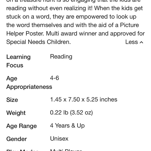 UKloo Early Reader Treasure Hunt Game - learn to read ages 4+ - Picture 4 of 4